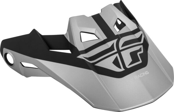 FLY RACING FORMULA VISOR MATTE BLACK/SILVER XL-2X - 73-47202X