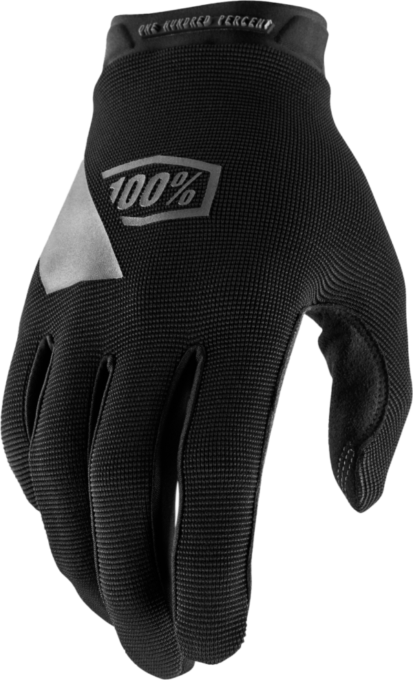 100-PERCENT RIDECAMP YOUTH GLOVES BLACK LG - 10012-00002