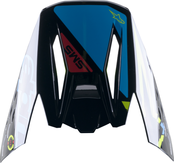 ALPINESTARS S-M5 ACTION VISOR BLACK/CYAN/FLUO YELLOW - 8986022-1757-OS