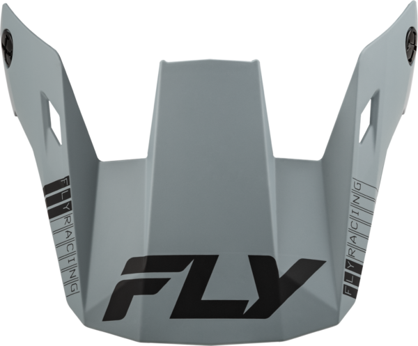 FLY RACING YOUTH RAYCE HELMET VISOR MATTE GREY YS-YL - 73-91147