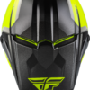 FLY RACING KINETIC VISION HELMET HI-VIS/BLACK MD - F73-8651M - Image 3