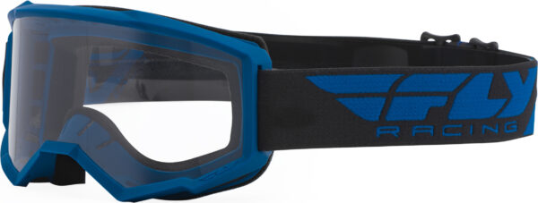 FLY RACING FOCUS GOGGLE BLUE W/CLEAR LENS - FLA-002