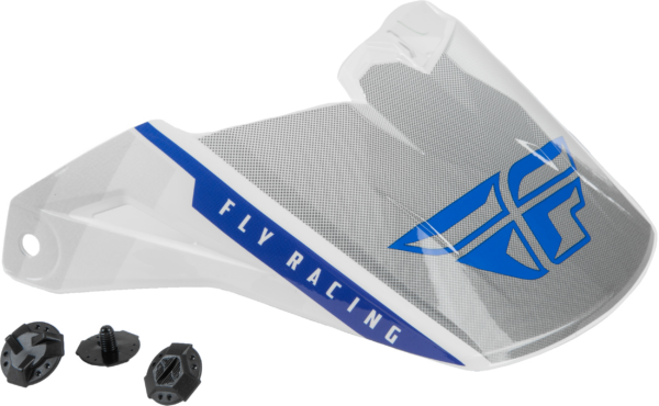 FLY RACING KINETIC DRIFT HELMET VISOR BLUE/CHARCOAL/WHITE - F73-88202