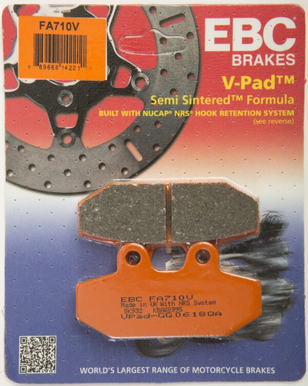 EBC BRAKE PADS FA710V SEMI-SINTERED V SERIES - FA710V