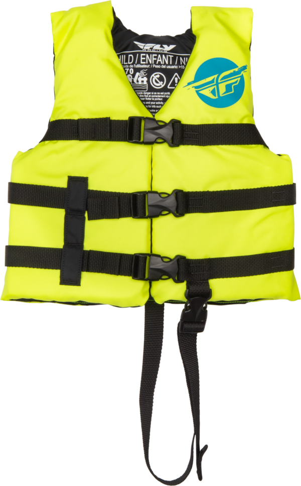 FLY RACING CHILD FLOTATION VEST HI-VIS/BLUE - 221-30321