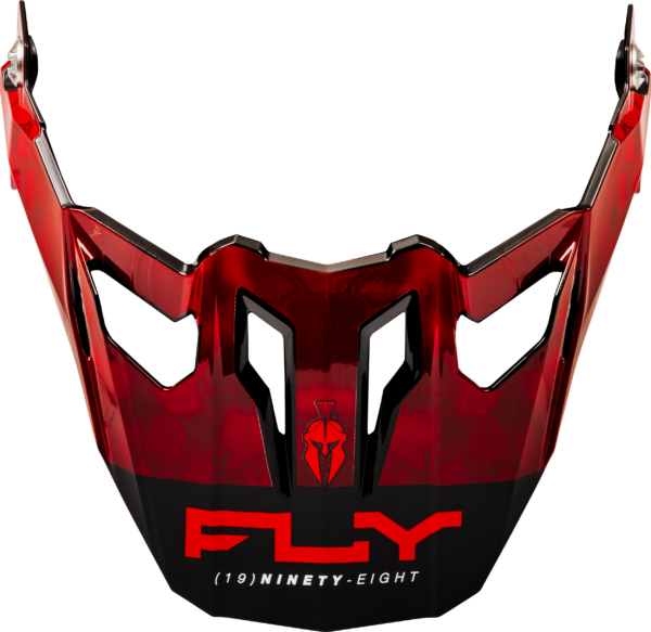 FLY RACING TREKKER KRYPTEK CONCEAL VISOR RED/BLACK - 73-7033