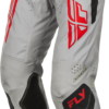 FLY RACING KINETIC SYM PANTS LIGHT GREY/RED/BLACK SZ 40 - 378-43040 - Image 4