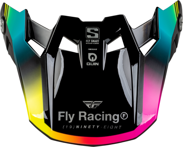 FLY RACING FORMULA S CARBON LEGACY VISOR BLACK/ELEC BLUE/FUSCHIA MD/LG - 73-4450