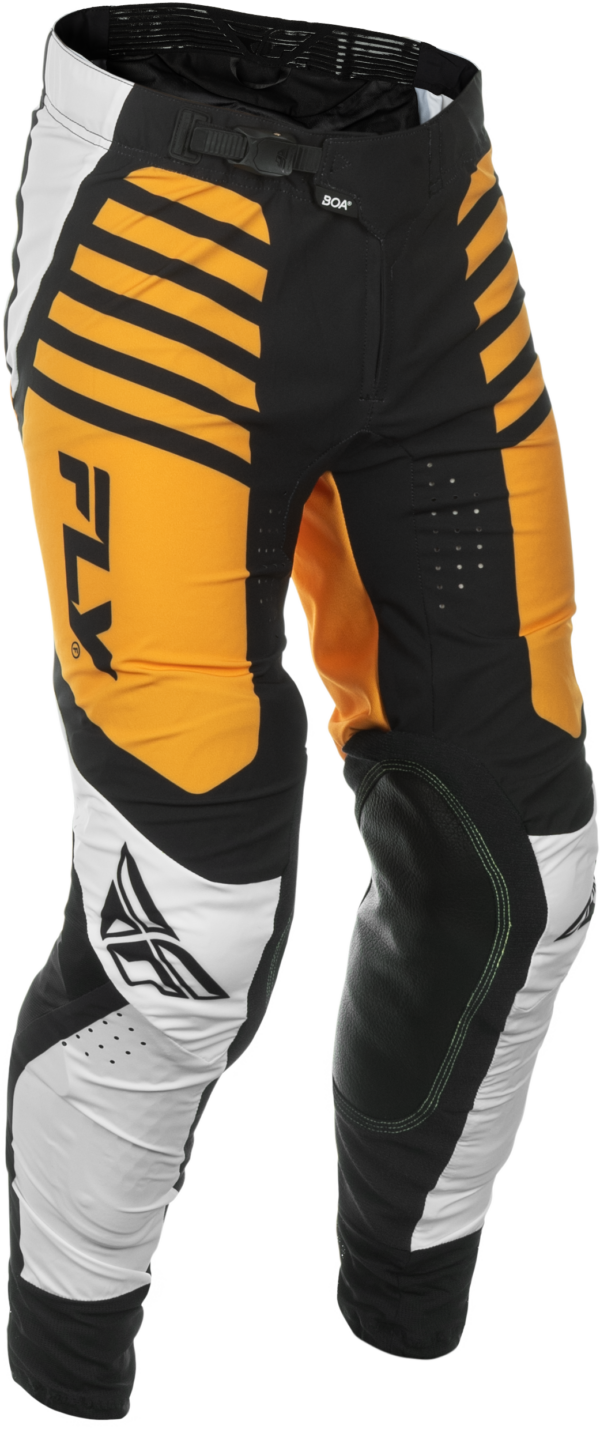 FLY RACING LITE PANTS CA/NY WHITE/BLACK/MUSTARD SZ 28 - C378-73328