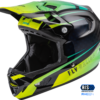 FLY RACING WERX-R HELMET HI-VIS/TEAL CARBON XS - 73-9223XS - Image 4