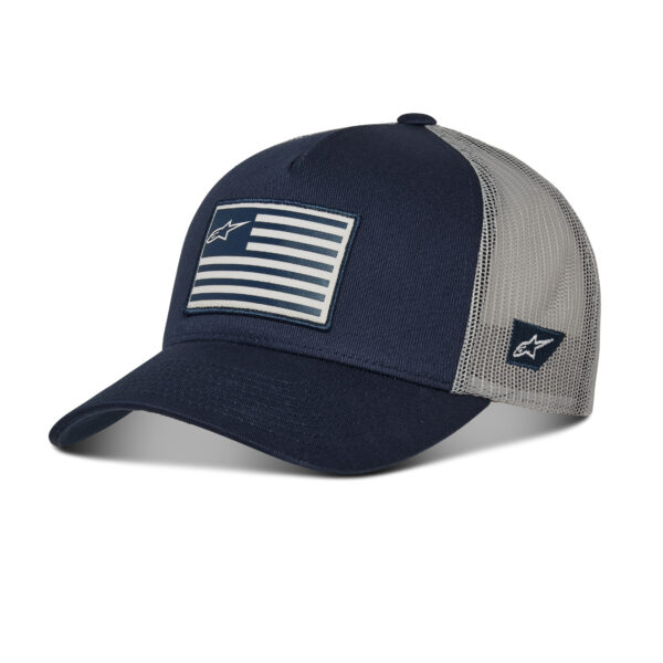 ALPINESTARS FLAG SNAPBACK HAT NAVY/GREY O/S - 1211-81013-7011-OS