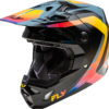 FLY RACING YTH FORMULA CP KRYPTON HELMET GREY/BLACK/ELECTRIC FADE YL - 73-0038YL - Image 5