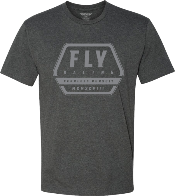 FLY RACING FLY TRACK TEE CHARCOAL SM - 352-0046S