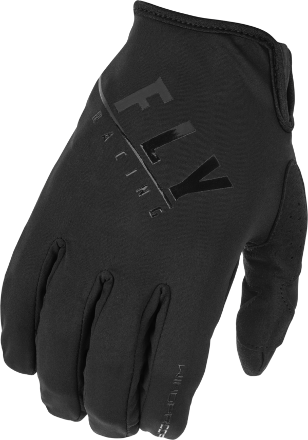 FLY RACING WINDPROOF GLOVES BLACK SZ 11 - 371-14111