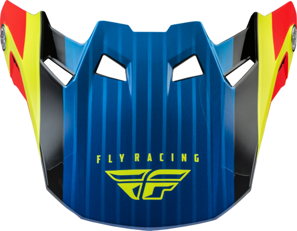 FLY RACING FORMULA CARBON PRIME VISOR HI-VIS/BLUE/RED XL/2X - 73-47102L