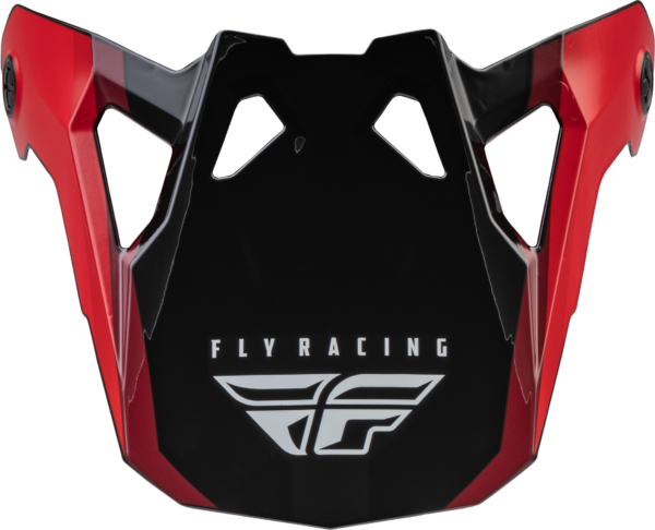 FLY RACING FORMULA CP RUSH HELMET VISOR BLACK/RED/WHITE MD-2X - 73-87302L