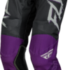 FLY RACING KINETIC MESH RAVE PANTS BLACK/PURPLE/SILVER SZ 40 - 377-32040 - Image 8