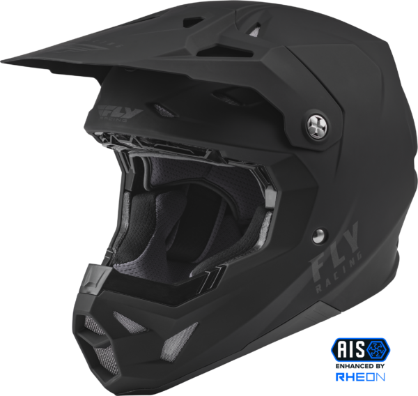 FLY RACING YOUTH FORMULA CP SOLID HELMET MATTE BLACK YL - 73-0025YL