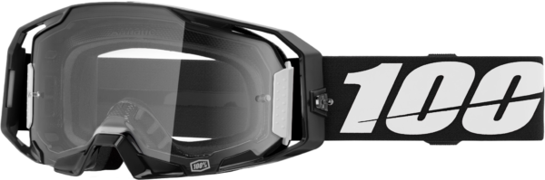 100-PERCENT ARMATIC GOGGLE BLACK CLEAR LENS - 50059-00001