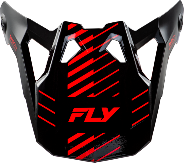 FLY RACING FORMULA CP SLICE VISOR GREY/RED/BLACK M-2X - 73-0059