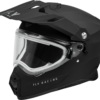 FLY RACING TREKKER CW SOLID HELMET ELEC SHLD MATTE BLACK SM - 73-31366S - Image 4