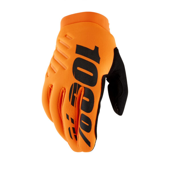 100-PERCENT BRISKER GLOVES FLUO ORANGE/BLACK 2X - 10003-00014