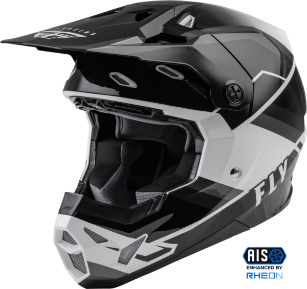 FLY RACING FORMULA CP RUSH HELMET GREY/BLACK/WHITE SM - 73-0023S