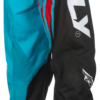 FLY RACING YOUTH F-16 PANTS CA/NY CYAN/BLACK/RED SZ 26 - C378-23126 - Image 4