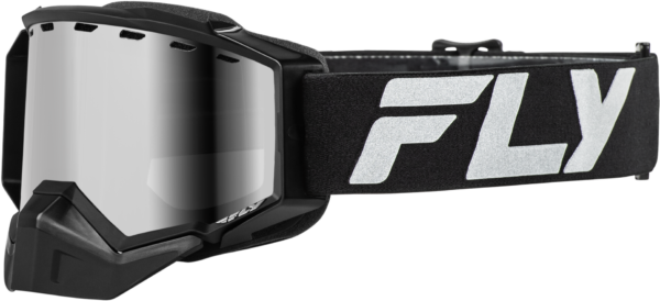 FLY RACING ZONE ELITE SNW GOGGLE BLK/SLVR W/ SIL MIRR/POLARIZED SMK LENS - FLB-24ZP1