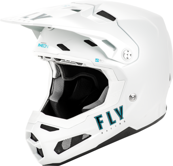 FLY RACING YOUTH FORMULA S CARBON SOLID HELMET WHITE YL - 73-4494YL