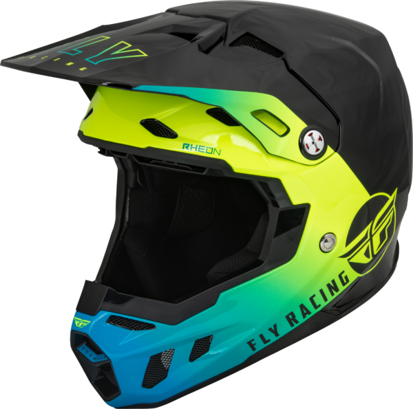 FLY RACING FORMULA CC CENTRUM HELMET BLACK/BLUE/HI-VIS XS - 73-4320XS