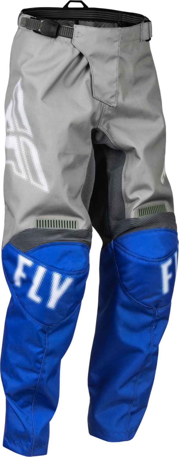 FLY RACING YOUTH F-16 PANTS GREY/BLUE SZ 22 - 376-23322