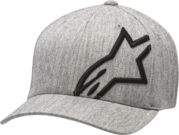 ALPINESTARS CORP SHIFT 2 CURVED HAT GREY HEATHER/BLACK LG/XL - 1032-81008-1126-LG/X