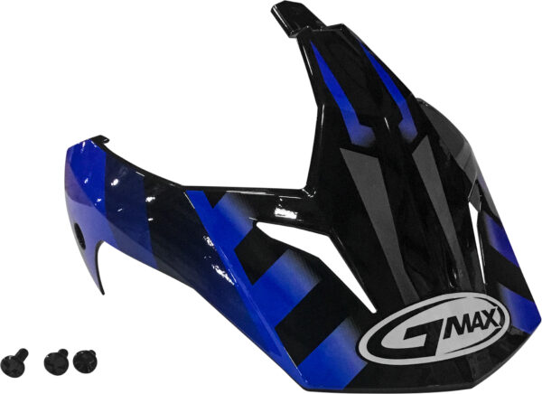 GMAX VISOR W/SCREWS TREKKA GM-11 BLACK/BLUE - G011051