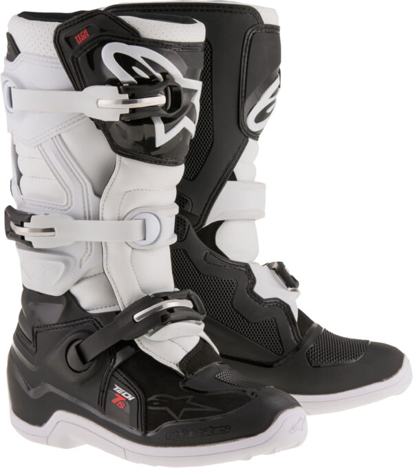 ALPINESTARS TECH 7S BOOTS BLACK/WHITE SZ 04 - 2015017-12-4