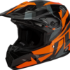 GMAX MX-96S SPLINTER HELMET BLACK/ORANGE 2X - D2961498 - Image 2