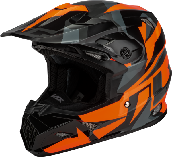 GMAX MX-96S SPLINTER HELMET BLACK/ORANGE 2X - D2961498