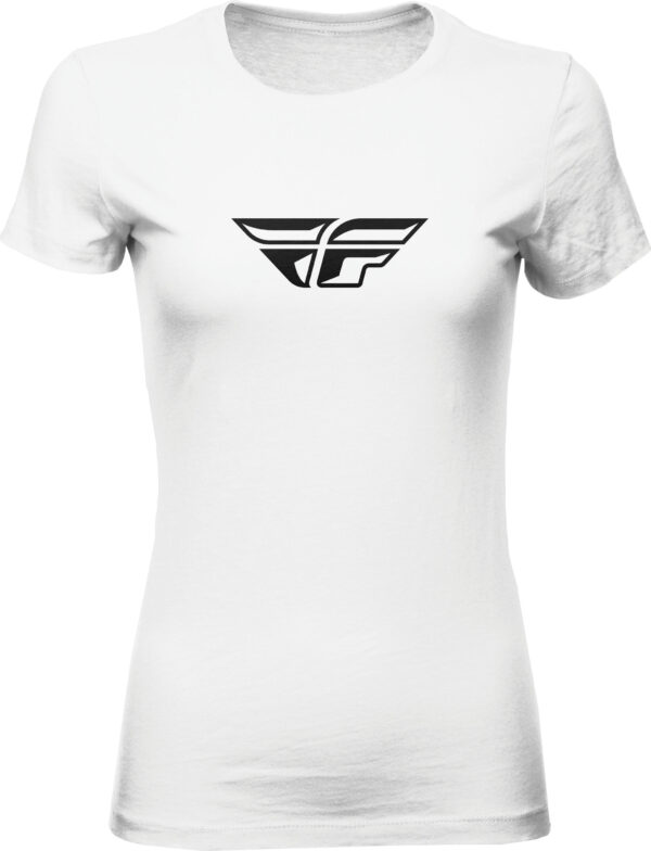 FLY RACING WOMEN'S FLY F-WING TEE WHITE LG - 356-0481L