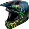 FLY RACING FORMULA S CARBON ZEN HELMET BLACK CARBON/BLUE/YELLOW LG - 73-4468L - Image 3