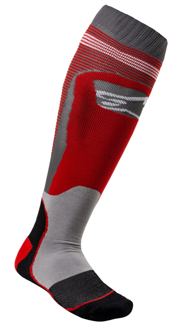 ALPINESTARS MX PLUS-1 SOCKS RED/COOL SMALL - 4701820-318-S