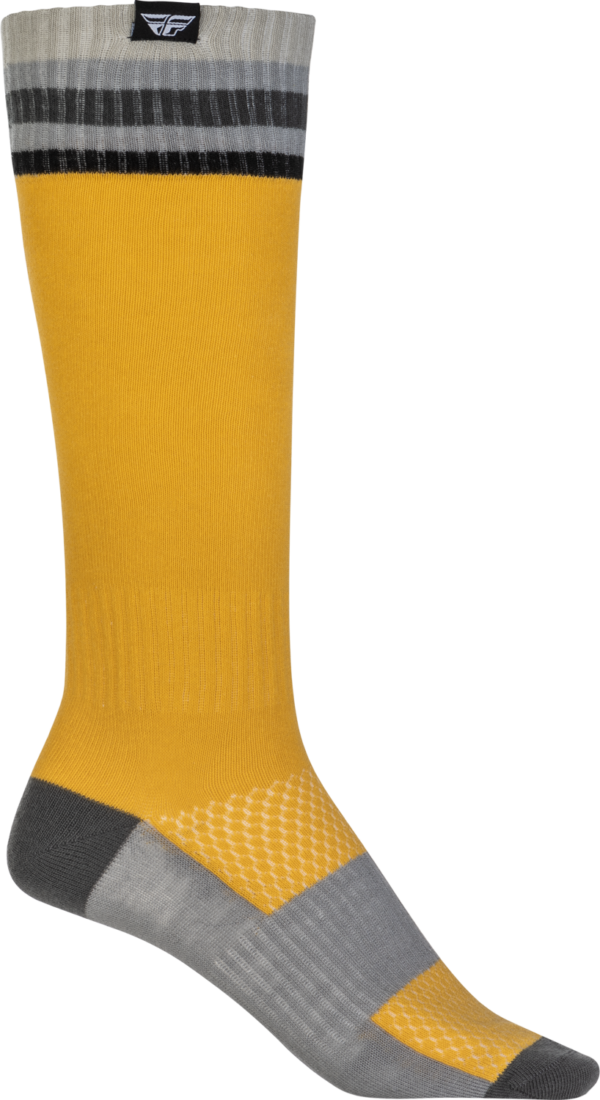 FLY RACING YOUTH MX SOCKS THIN YELLOW - 350-0542Y