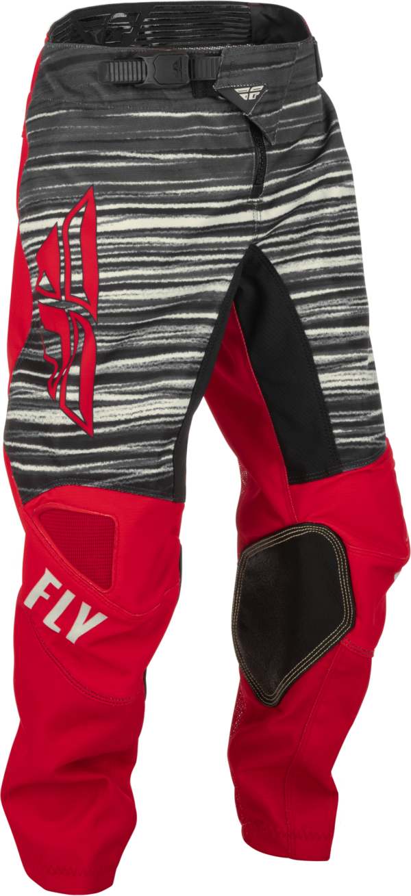 FLY RACING YOUTH KINETIC WAVE PANTS RED/GREY SZ 24 - 375-53724