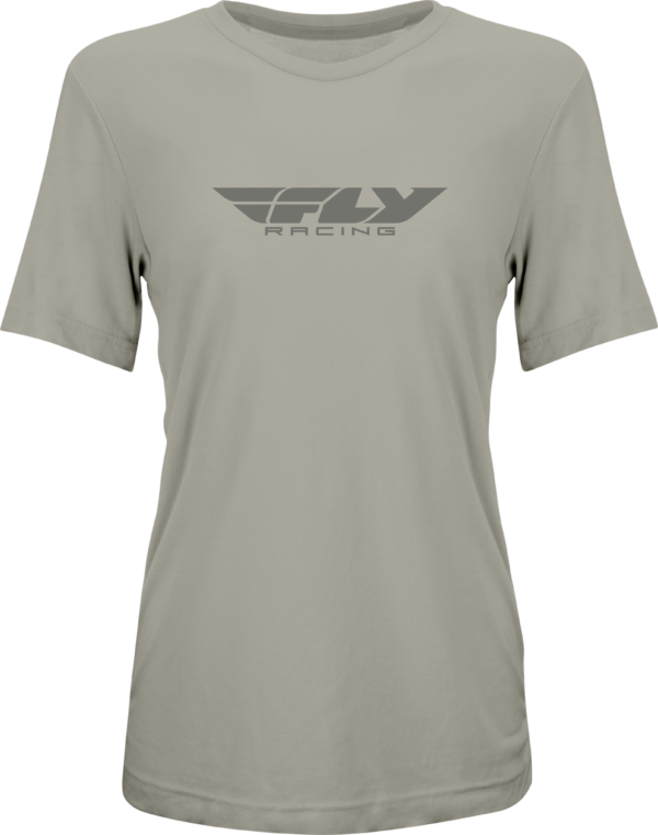 FLY RACING WOMEN'S FLY ORIGIN CORP TEE STONE HEATHER LG - 356-0101L