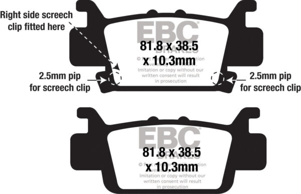 EBC BRAKE PADS FA704SV SEVERE DUTY SV SERIES - FA704SV