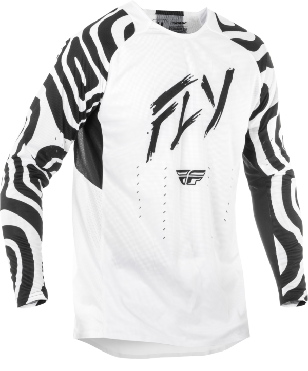 FLY RACING EVOLUTION  DST ABYSS JERSEY WHITE/BLACK LG - 378-125L