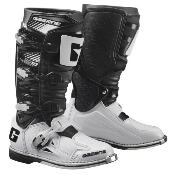 GAERNE SG-10 BOOTS BLACK/WHITE SZ 07 - 2190-014-007