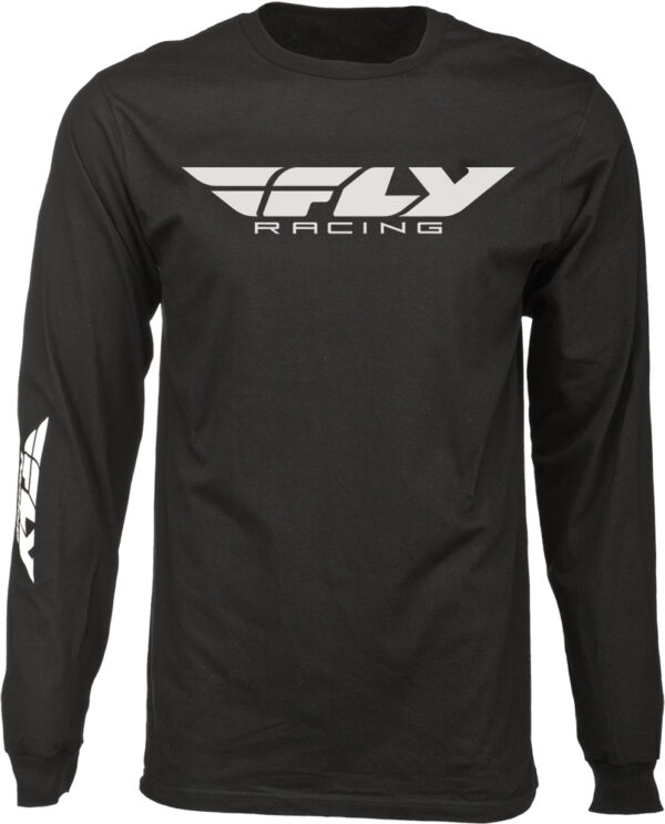 FLY RACING FLY CORPORATE LONG SLEEVE TEE BLACK LG - 352-4140L