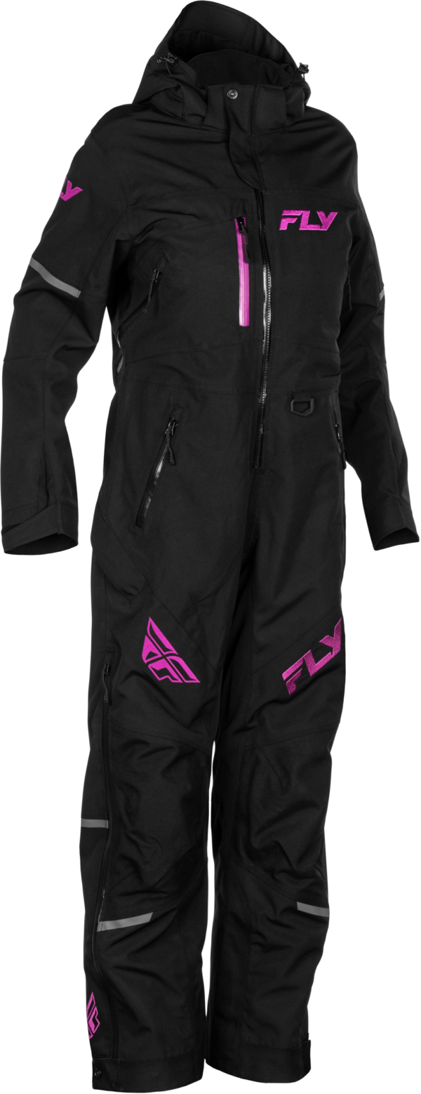 FLY RACING WOMEN'S COBALT SHELL MONOSUIT BLACK/FUSCHIA SM - 470-4365S