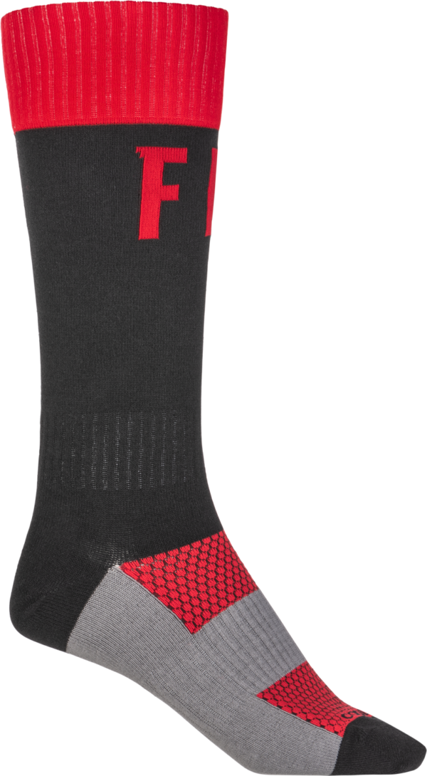 FLY RACING MX PRO SOCKS RED/BLACK LG/XL - 350-0532L