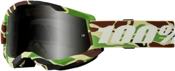 100-PERCENT STRATA 2 SAND GOGGLE WAR CAMO SMOKE LENS - 50030-00006